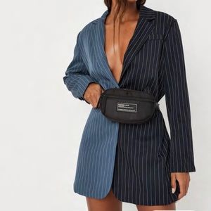 Missguided pinstripe blazer dress